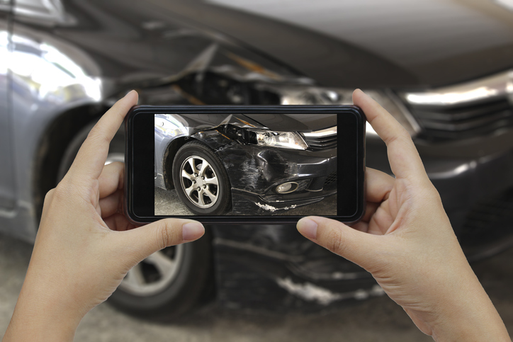 Roadside app in a phone. 