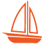 Boat icon outline. 