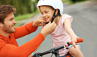 bike riding . 
