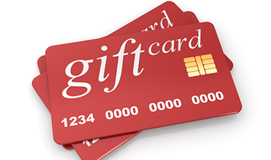 Gift cards.