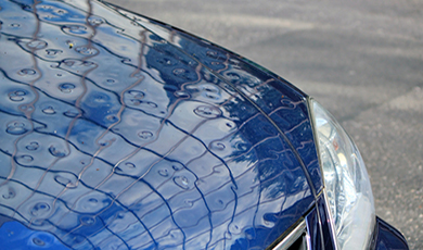 hail damage.