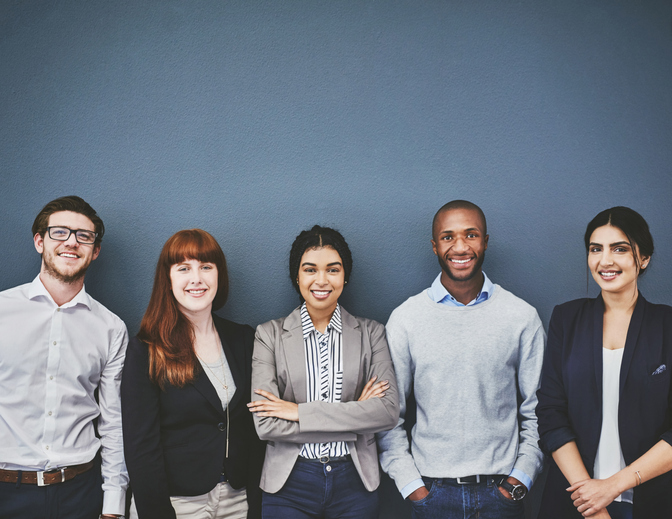 A group of young professionals.