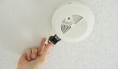 smoke detector . 