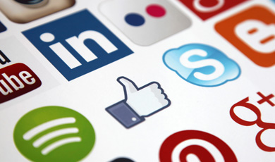 Social media icons. 