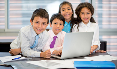 Kids in the office. 