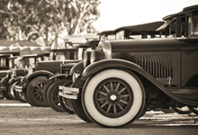Old time cars. 