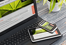 laptop and mobile device. 