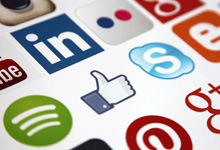 Social media icons. 