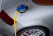 Electric car charging. 